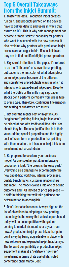 Top 5 Overall Takeaways from the Inkjet Summit