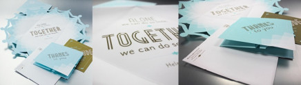 SNOWFLAKE HOLIDAY CARD MAILER: DESIGNING AND PRINTING WITH METALLIC INK