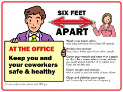 Create and Print Information COVID-19 Signage with Canon Software & Large-Format Press