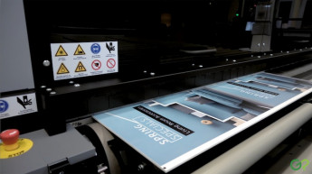 The Durst Rho P10 250 HS printer in action.