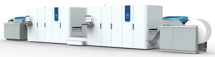The Oc&eacute; ColorStream 6000 Chroma continuous-feed inkjet press.