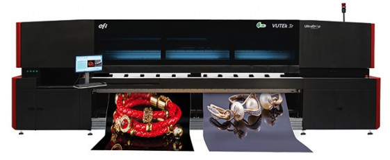 The new EFI VUTEk 3r printer.