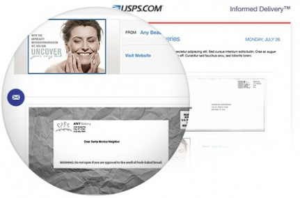 Informed Delivery: Notifications will provide a grayscale image of the address side of a letter size mail piece