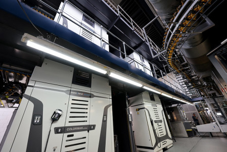 manroland Colorman e:line web offset press.