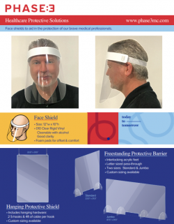 phase 3 develops face shields and protective barriers