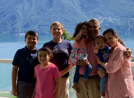 Sid and Amita Chinai enjoy spending time with their five grandchildren. The couple has come a long way from the early days when they opened KopyKing, a storefront copy shop in Framingham, Mass., with the help of an SBA loan.