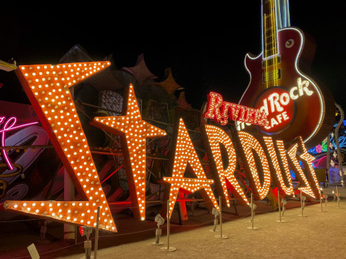 Iconic Stardust sign at the "Neon Boneyard."