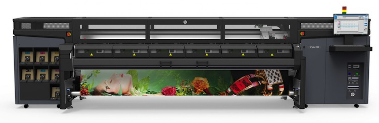 The HP Latex 1500 printer.