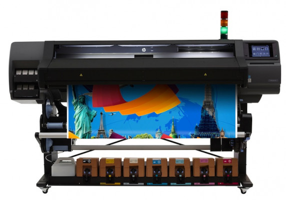 The HP Latex 570 printer.