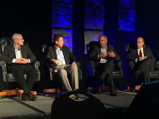 A Keynote Sponsor panel featuring HP's Eric Wiesner, Ricoh's Mike Herold, Xerox's Robert Stabler and Canon's Eric Hawkinson provided press manufacturers' views on the rapid growth of high-speed production inkjet printing.