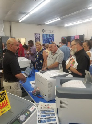 OKI booth at open house