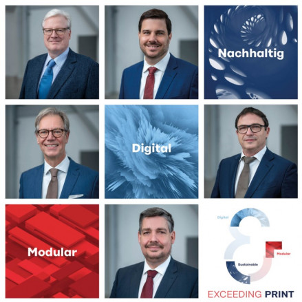 Well positioned for the future with &ldquo;Exceeding Print&rdquo;: Koenig & Bauer&rsquo;s Management Board.