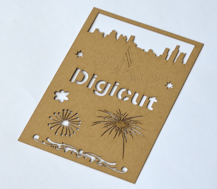 A wide variety of materials can be used with Digicut.