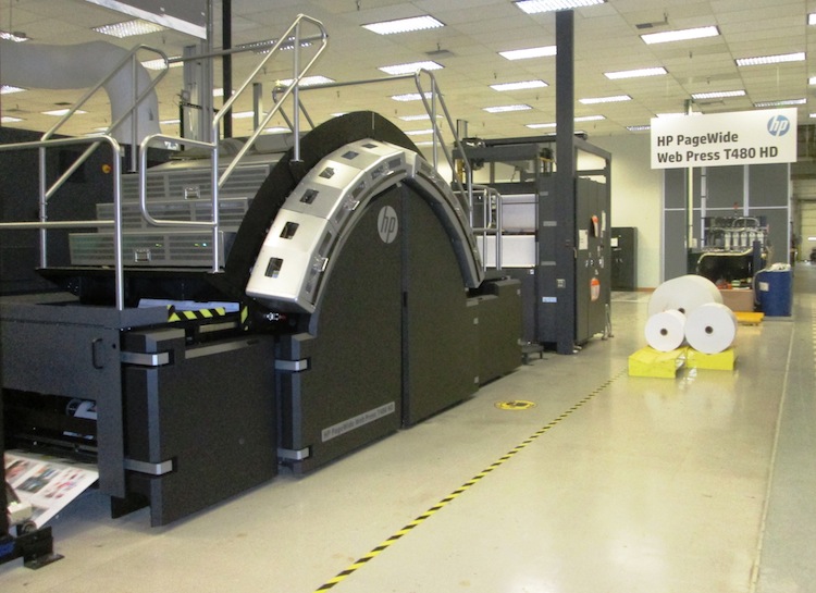 HP PageWide Web Press T480 HD.