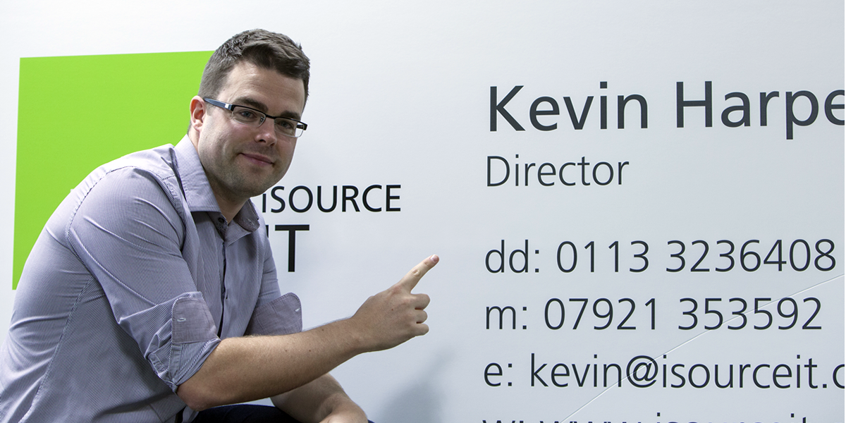 Kevin Harper, from isourceIT, was expecting the delivery of his regular sized business cards; instead he got the world&rsquo;s biggest.