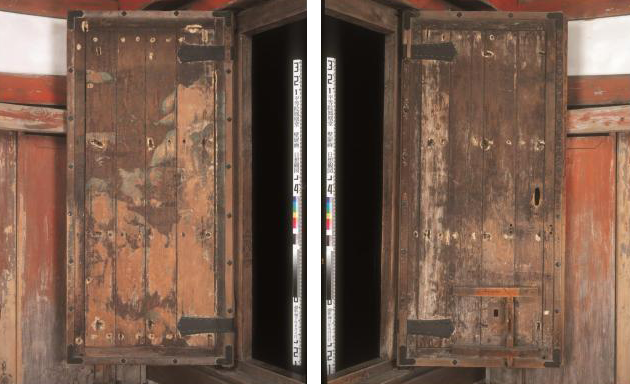 The original temple doors, constructed in 1053.