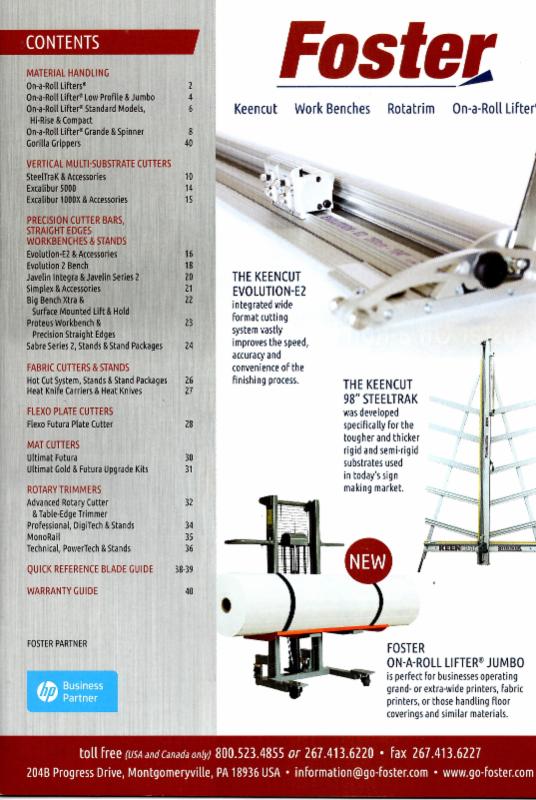 Foster Releases 2017 Catalog